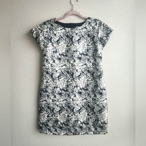 Xhilaraton Brocade Style Women's Dress, Silver, Black Small